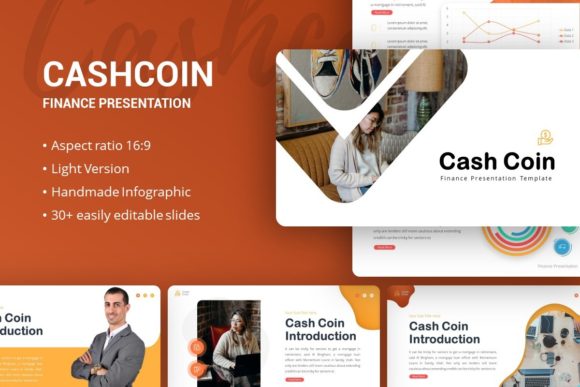Cash Coin Presentation Template: Finance & Business Slides