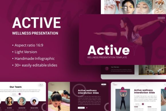 Elevating Visual Communication with the Active Wellness Presentation Template