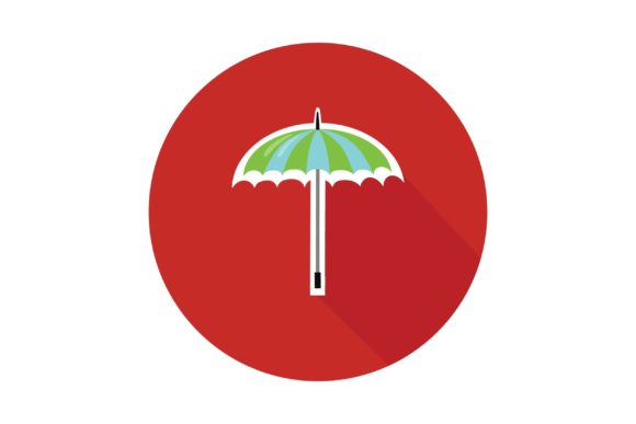 Evaluating Flat Icon - Travelling Umbrella for Professional Design Projects