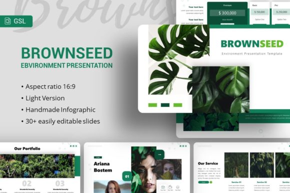 Evaluating Google Slides Template - Brownseed for Professional Presentations