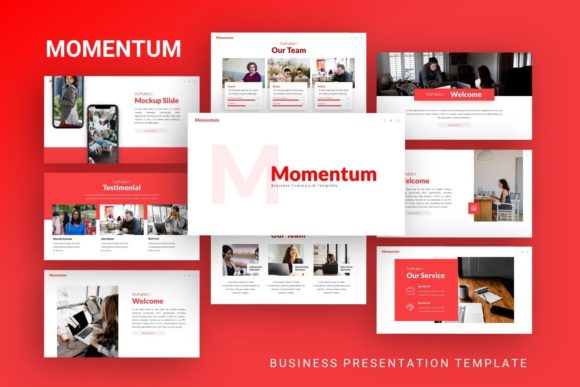 Evaluating Presentation Template - Momentum for Professional Use