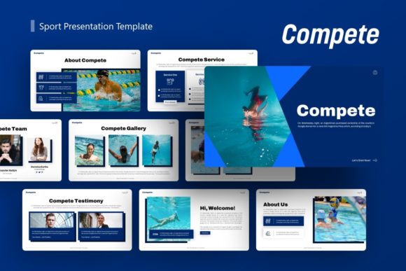 Presentation Template - Compete: Modern Design Asset
