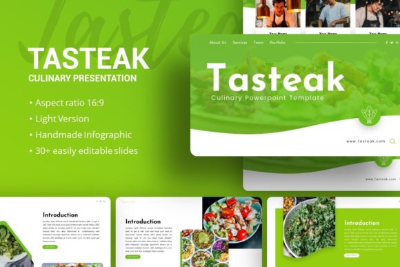 Presentation Template - Tasteak: A Culinary Design Guide
