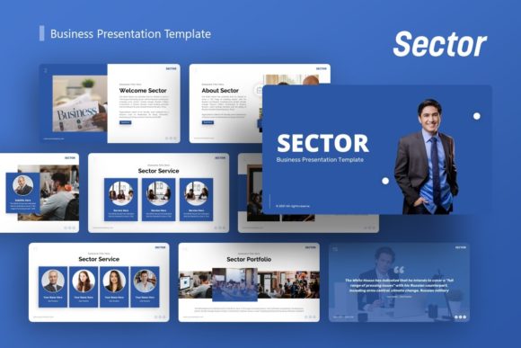 Sector Presentation Template for Modern Design