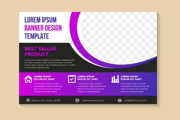 Seller Purple Black Horizontal Banner: A Practical Guide to Professional Template Usage