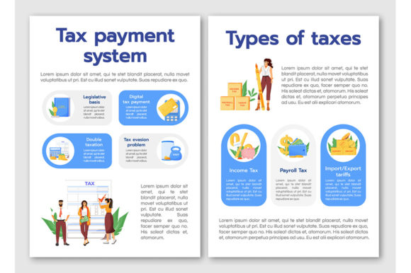 Visualizing Fiscal Responsibility: The Strategic Role of Tax Payment System Flat Vector Brochures in Modern Communication
